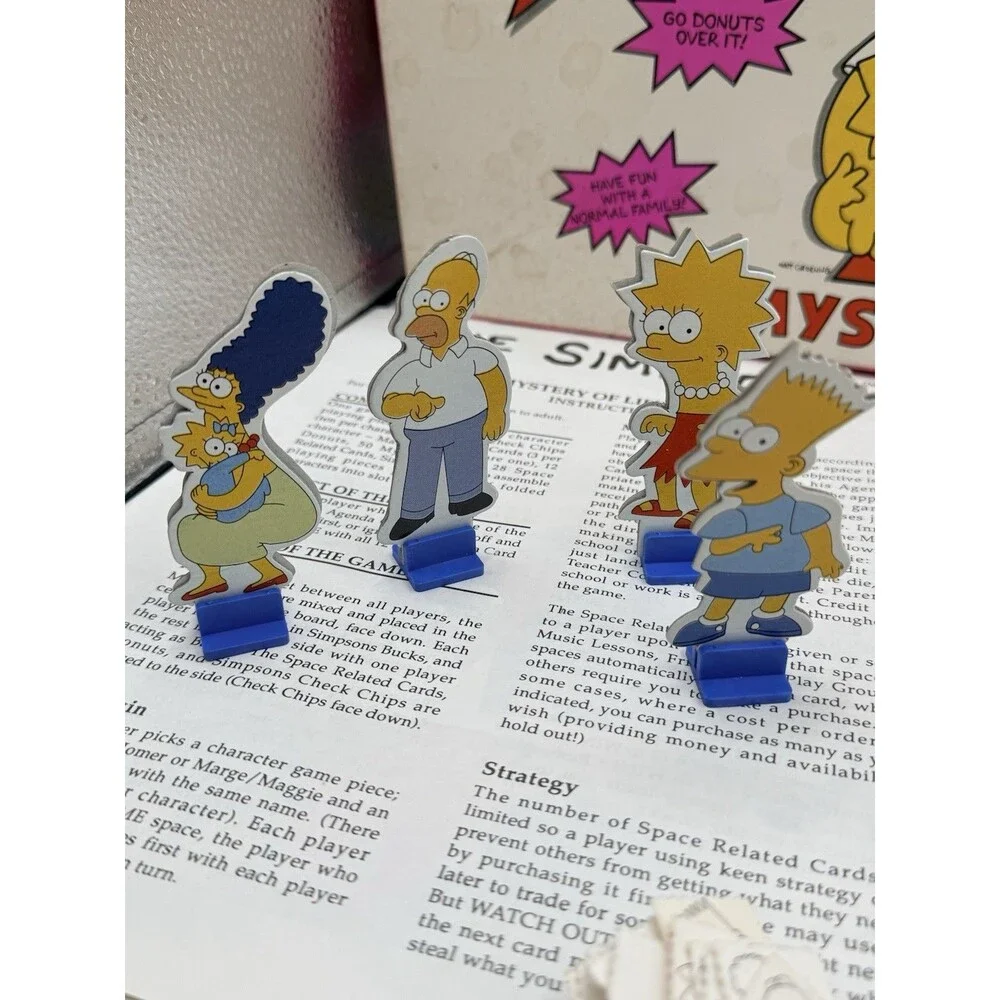 The Simpsons Mystery Of Life Board Game By Cardinal Vintage 1990 Complete